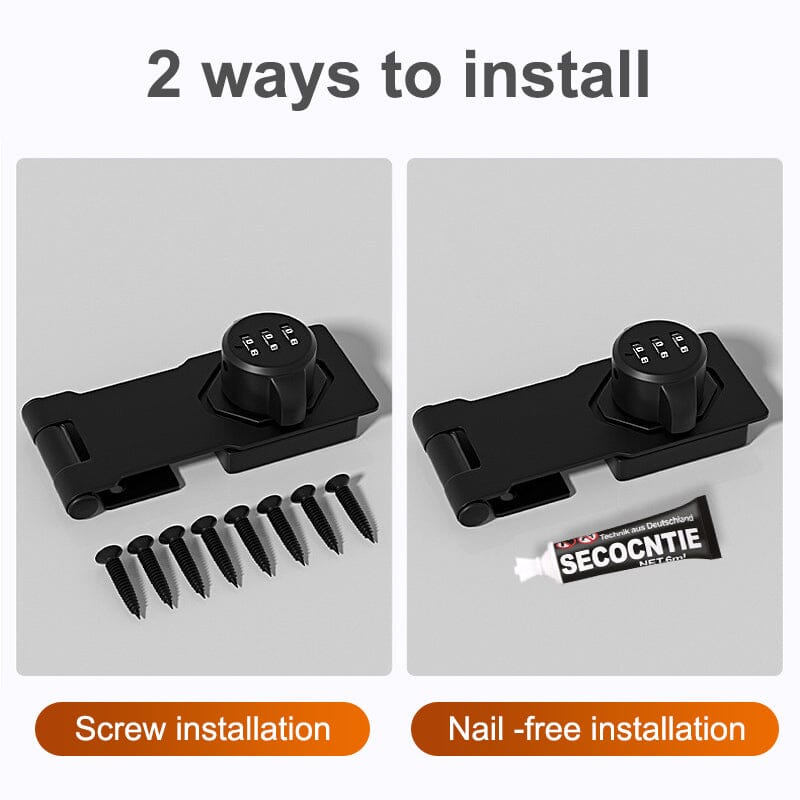 Keyless Combination Cabinet Lock | Security Password Lock for Drawers & Office