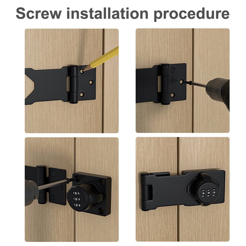 Keyless Combination Cabinet Lock | Security Password Lock for Drawers & Office