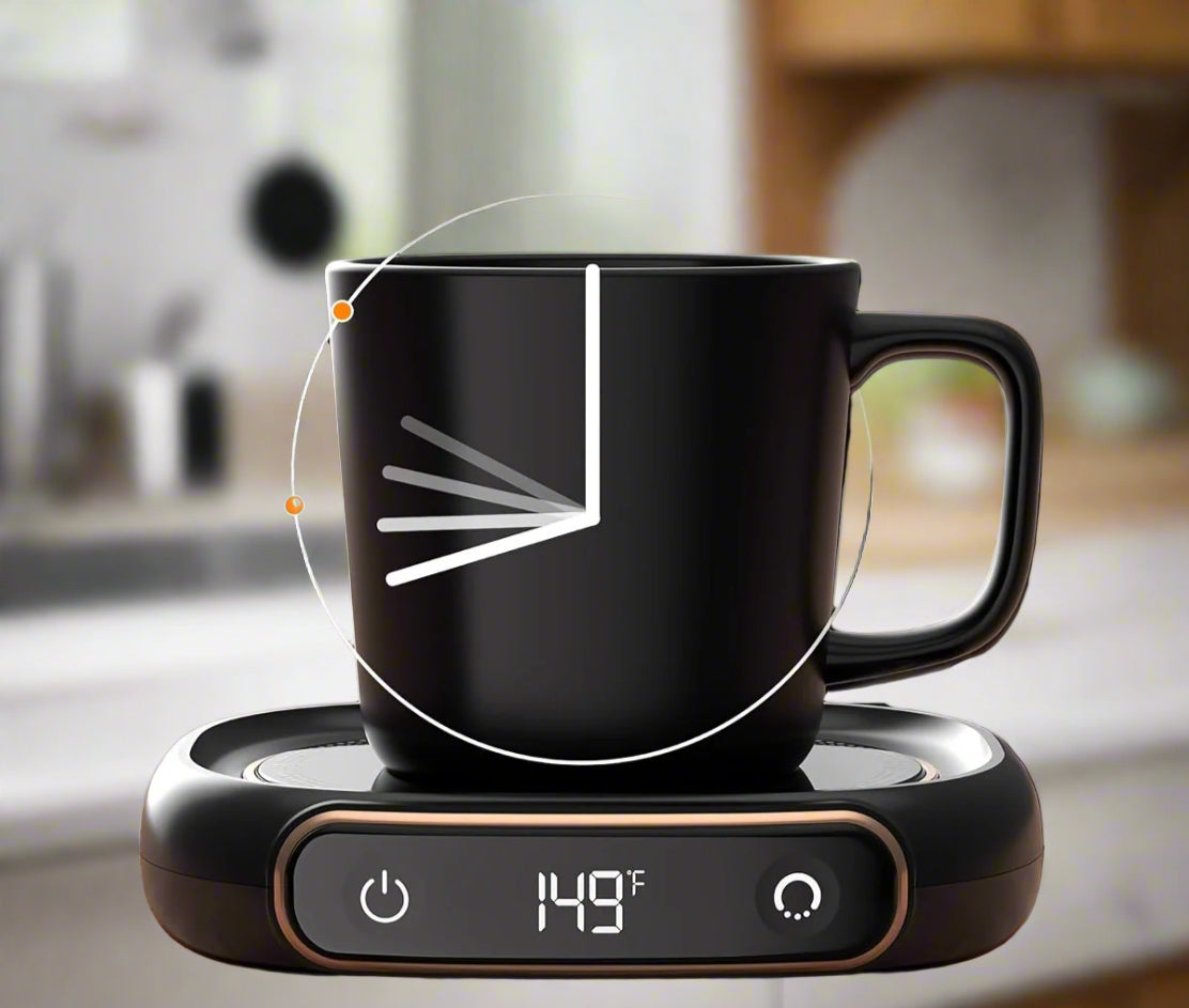 WarmDestik | Compact Smart USB Coffee Warmer Pad with Safety Timer