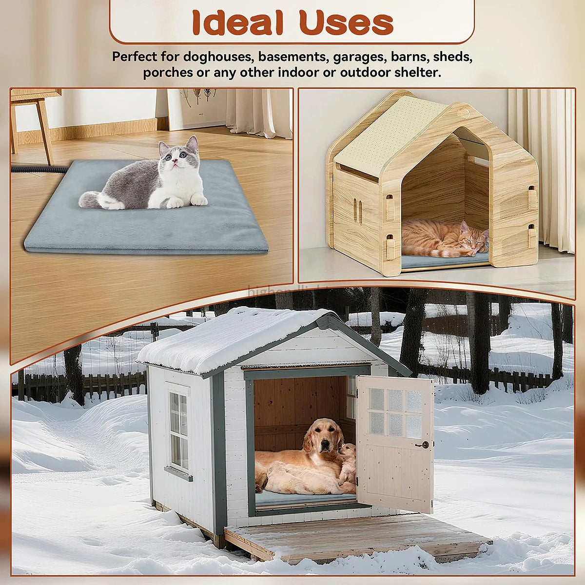 PawsGuard | Waterproof Outdoor Pet Heating Pad for Dogs and Cats