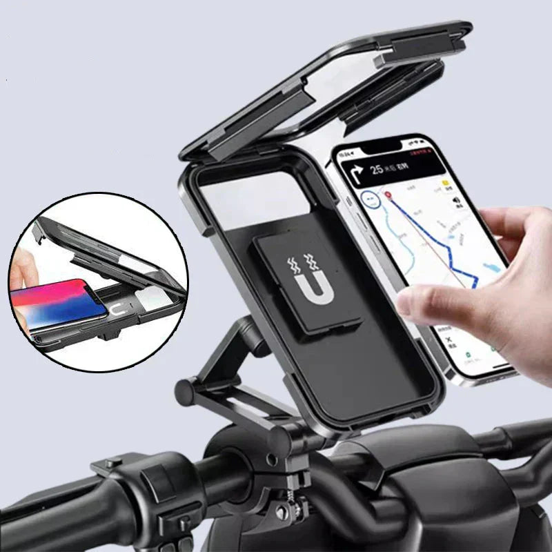 Waterproof Bike Phone Mount | Handlebar Holder & 15W Power Bank