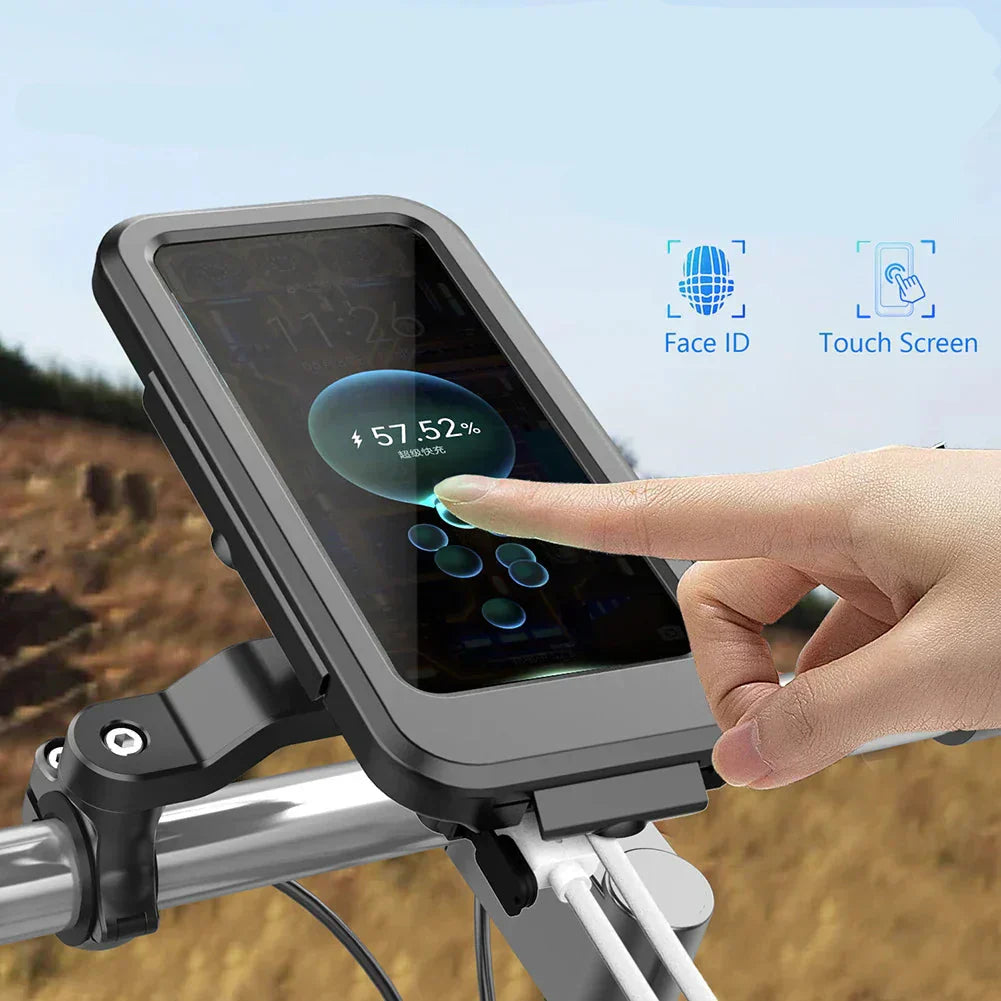 Waterproof Bike Phone Mount | Handlebar Holder & 15W Power Bank