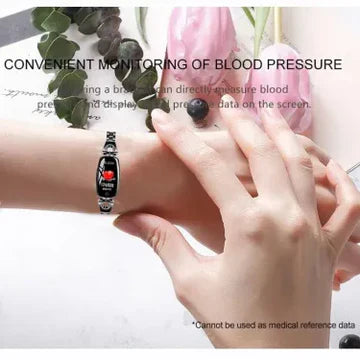 Waterproof Smart Fitness Bracelet | HR & BP Monitor For Women