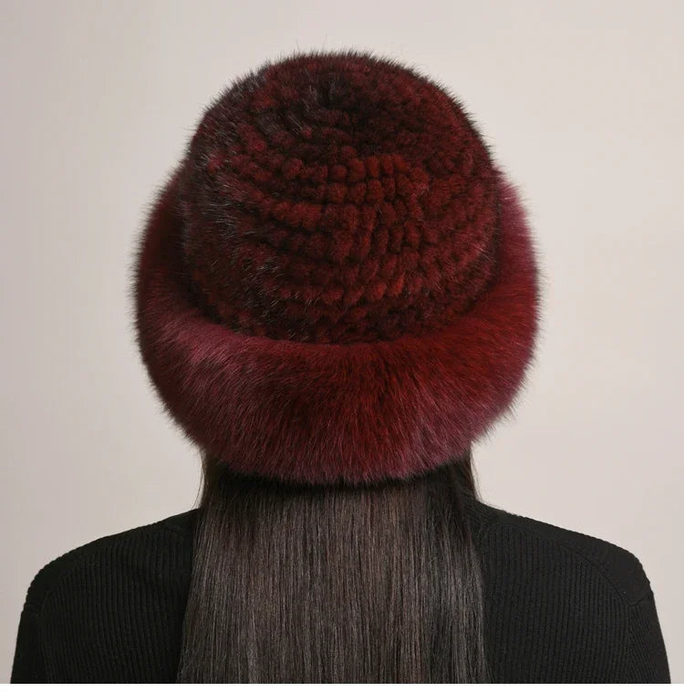 Women's Mink Fur Hat | Genuine Russian Ushanka Style Cap
