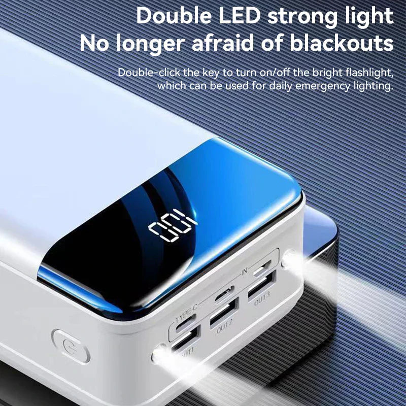 100,000mAh Ultra-Capacity Power Bank, Rapid Charging for Laptops & Phones
