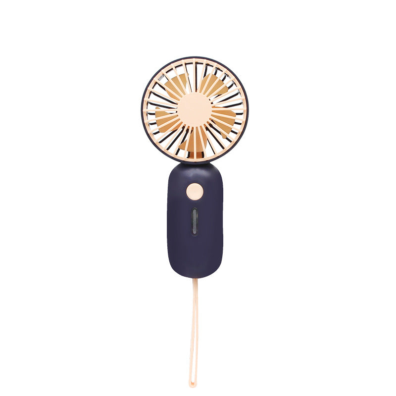 Handheld Portable USB Fan with Powerful Motor – Rechargeable Ergonomic Personal Cooling Fan for Travel and Outdoors