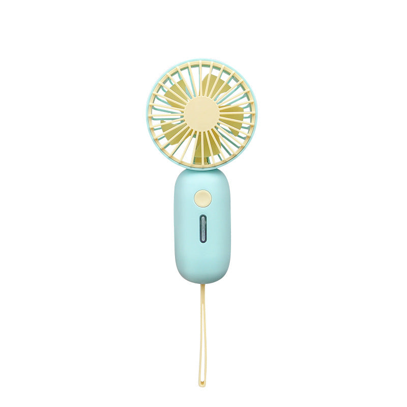 Handheld Portable USB Fan with Powerful Motor – Rechargeable Ergonomic Personal Cooling Fan for Travel and Outdoors