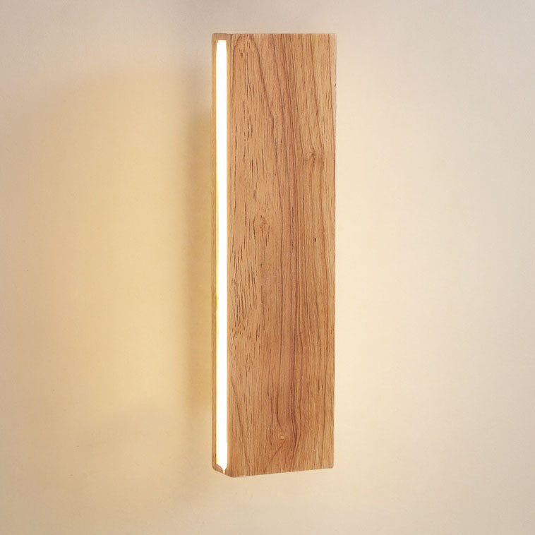 Japanese Minimalist Rectangular LED Wall Sconce with Rotatable Design