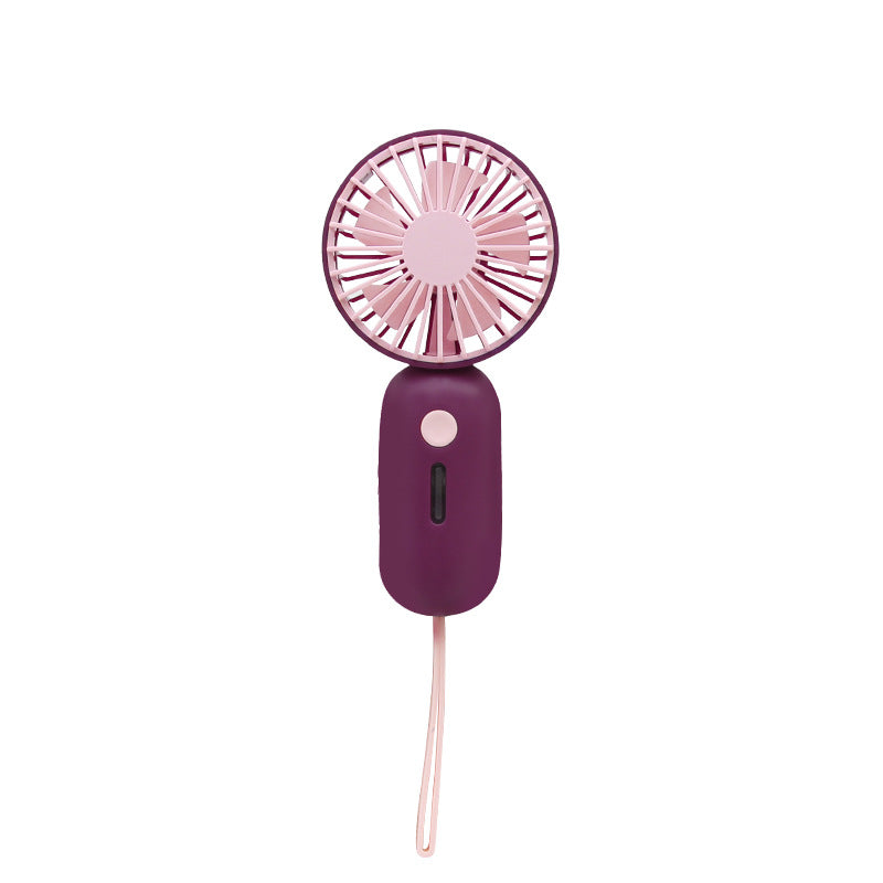 Handheld Portable USB Fan with Powerful Motor – Rechargeable Ergonomic Personal Cooling Fan for Travel and Outdoors