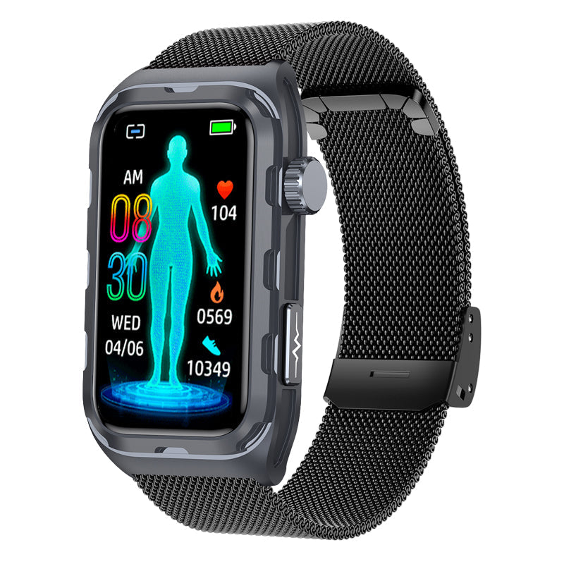 PulsuTrack | ECG/EKG, Blood Pressure, Blood Sugar, and Heart Rate Monitoring Smart Health Bracelet