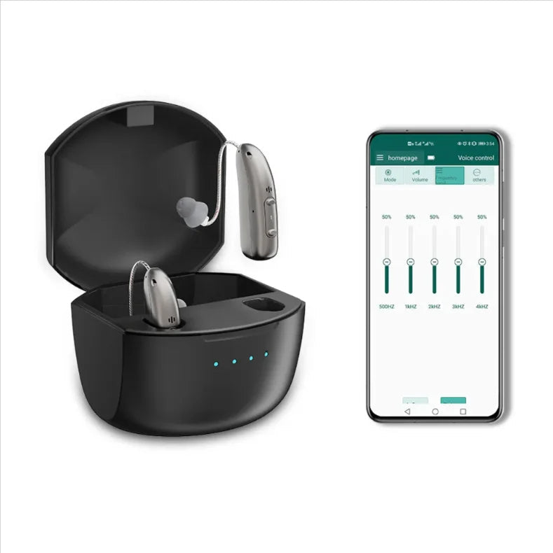 Rechargeable Bluetooth Hearing Aids | Smart App & Senior Amplifier