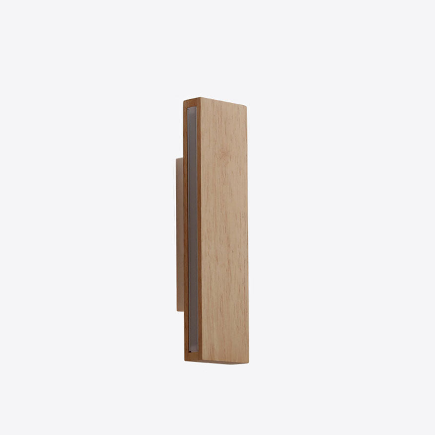 Japanese Minimalist Rectangular LED Wall Sconce with Rotatable Design
