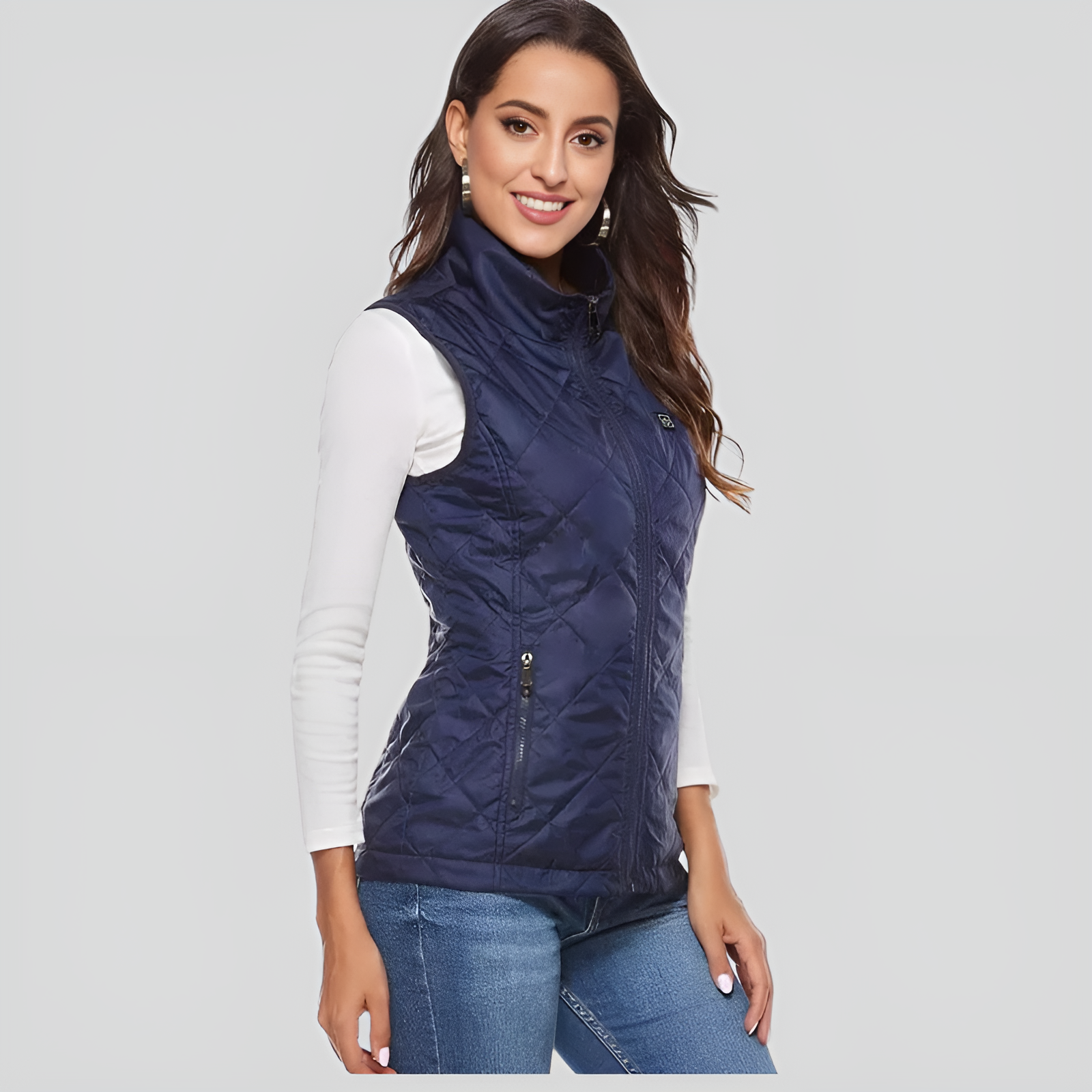 Women's Rechargeable Heated Vest | 9-Zone Dual Control Electric Warming