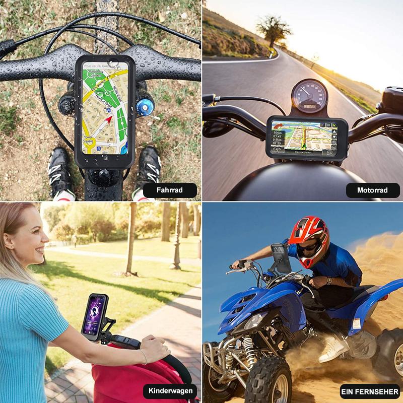 Waterproof Bike Phone Mount | Handlebar Holder & 15W Power Bank