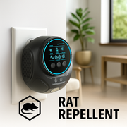 4-Speaker Ultrasonic Rat Repellent Plug-In, 3200 sq. ft. Coverage, Electronic Rodent Deterrent