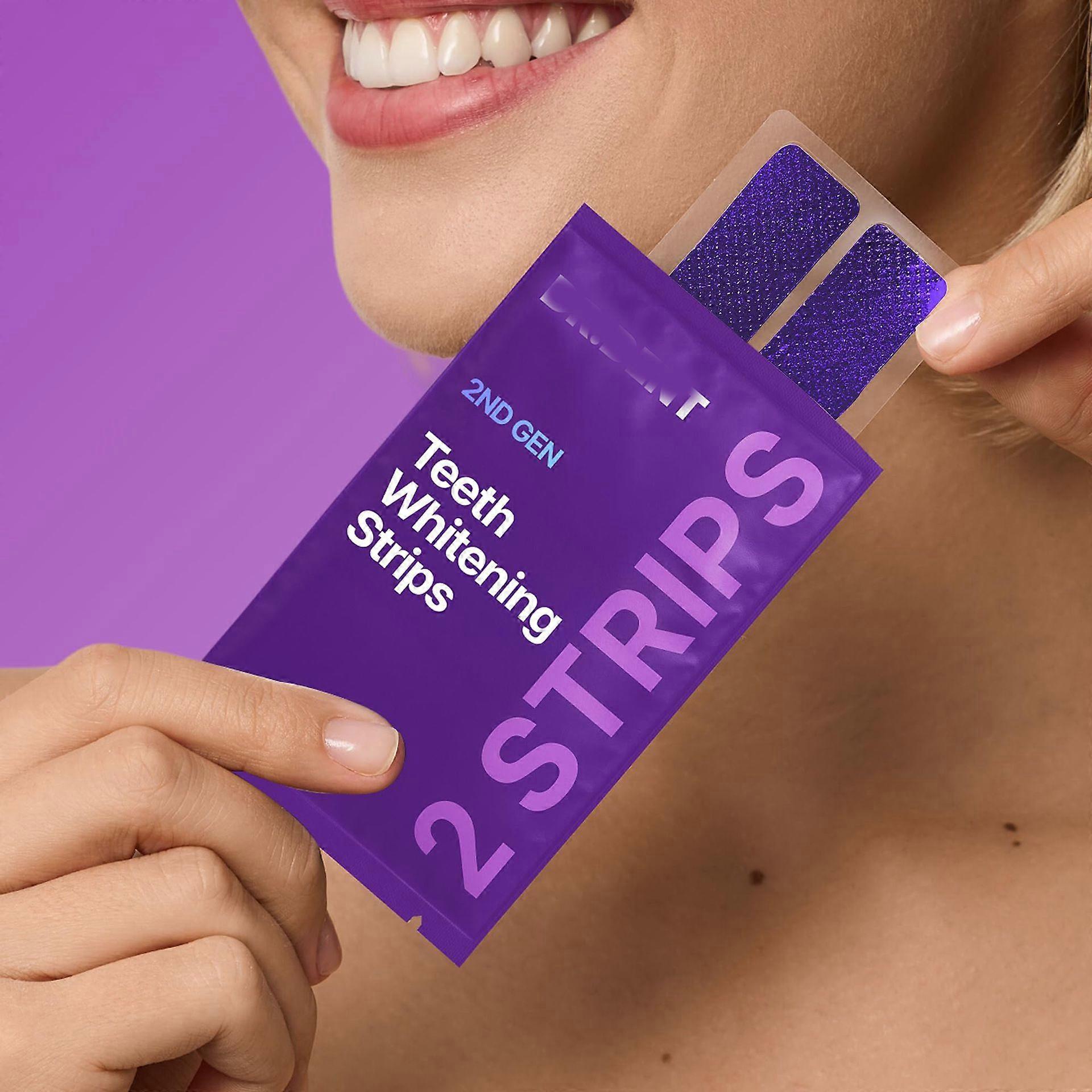 Purple Teeth Whitening Strips | Color-Correcting PAP+ Stain Removal