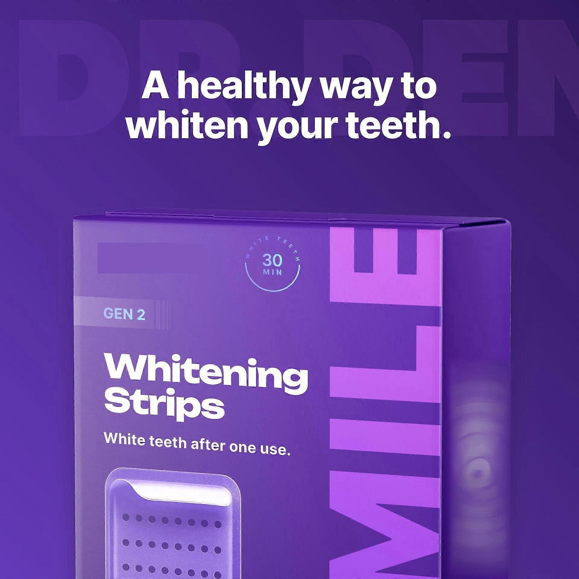 Purple Teeth Whitening Strips | Color-Correcting PAP+ Stain Removal