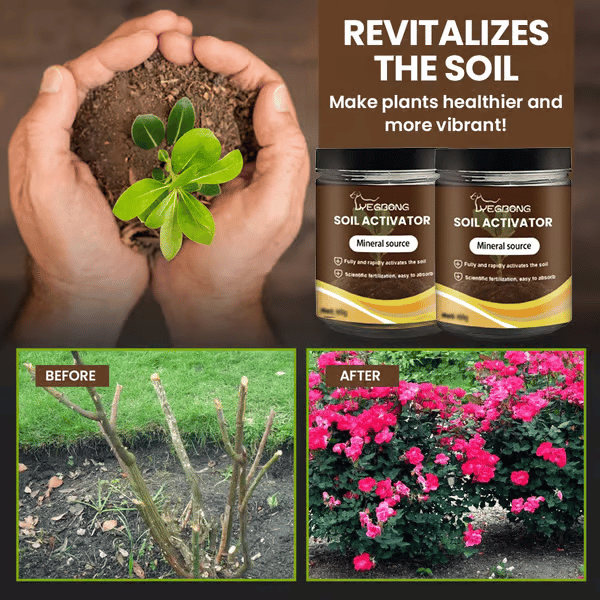 Soil Revitalizer & Conditioner | Organic Garden Plant Food (3 Pack)