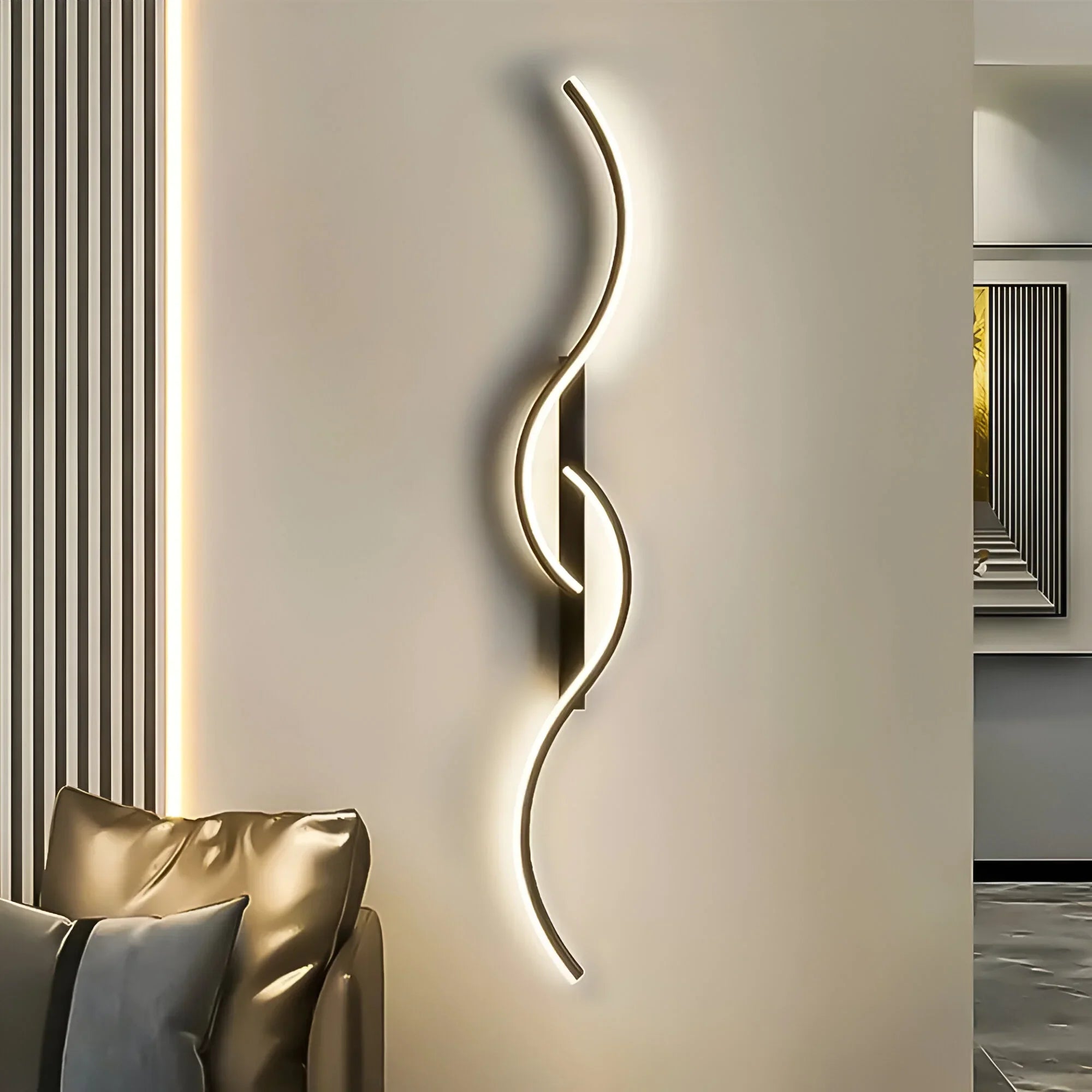 Modern Curved LED Wall Light | Indoor Decorative Sconce Fixture