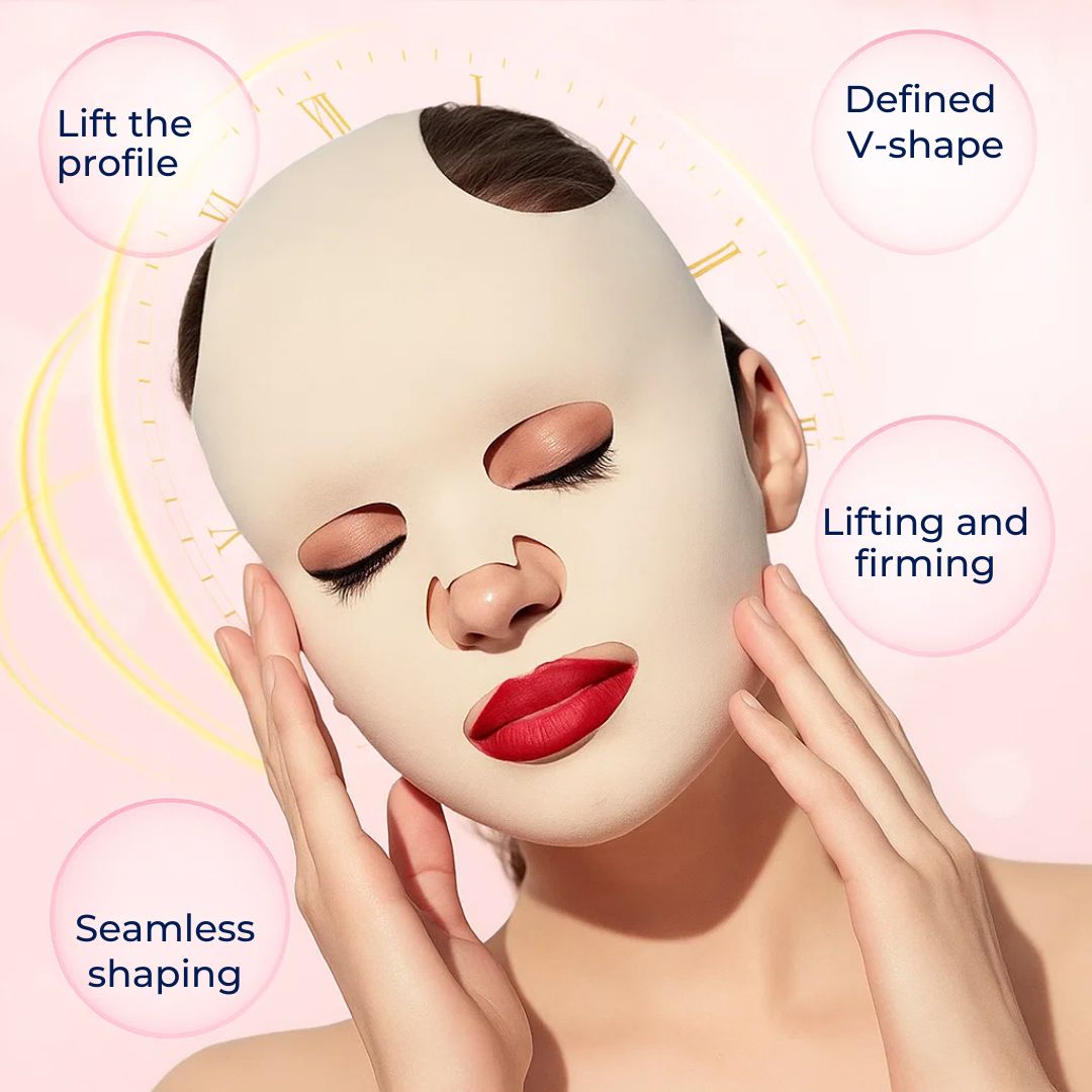 V-Line Face Lift Mask | Reusable Compression Chin Strap for Firming Mature Skin