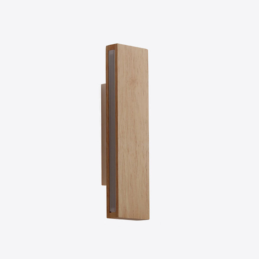 Japanese Minimalist Rectangular LED Wall Sconce with Rotatable Design