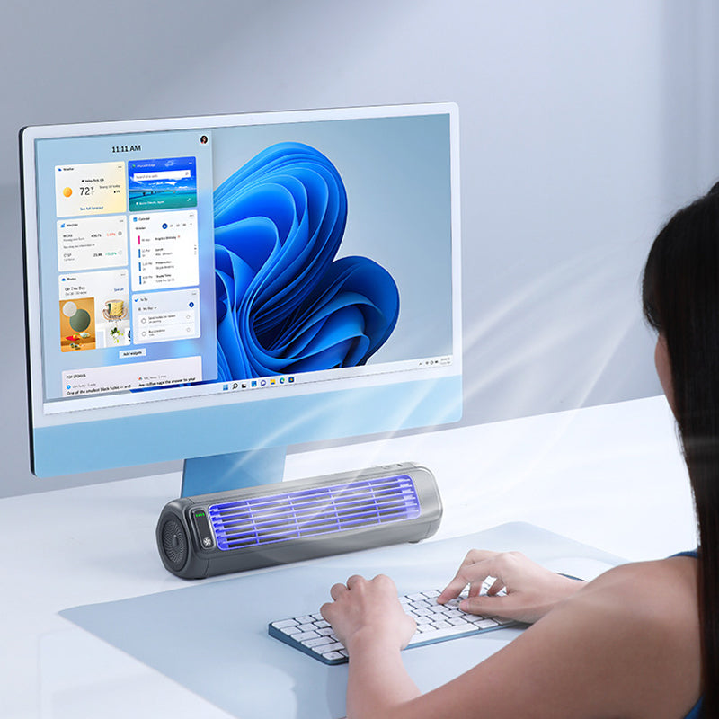 Cordless Portable Air Cooler – Rechargeable Bladeless Personal AC for Desk, Home & Travel
