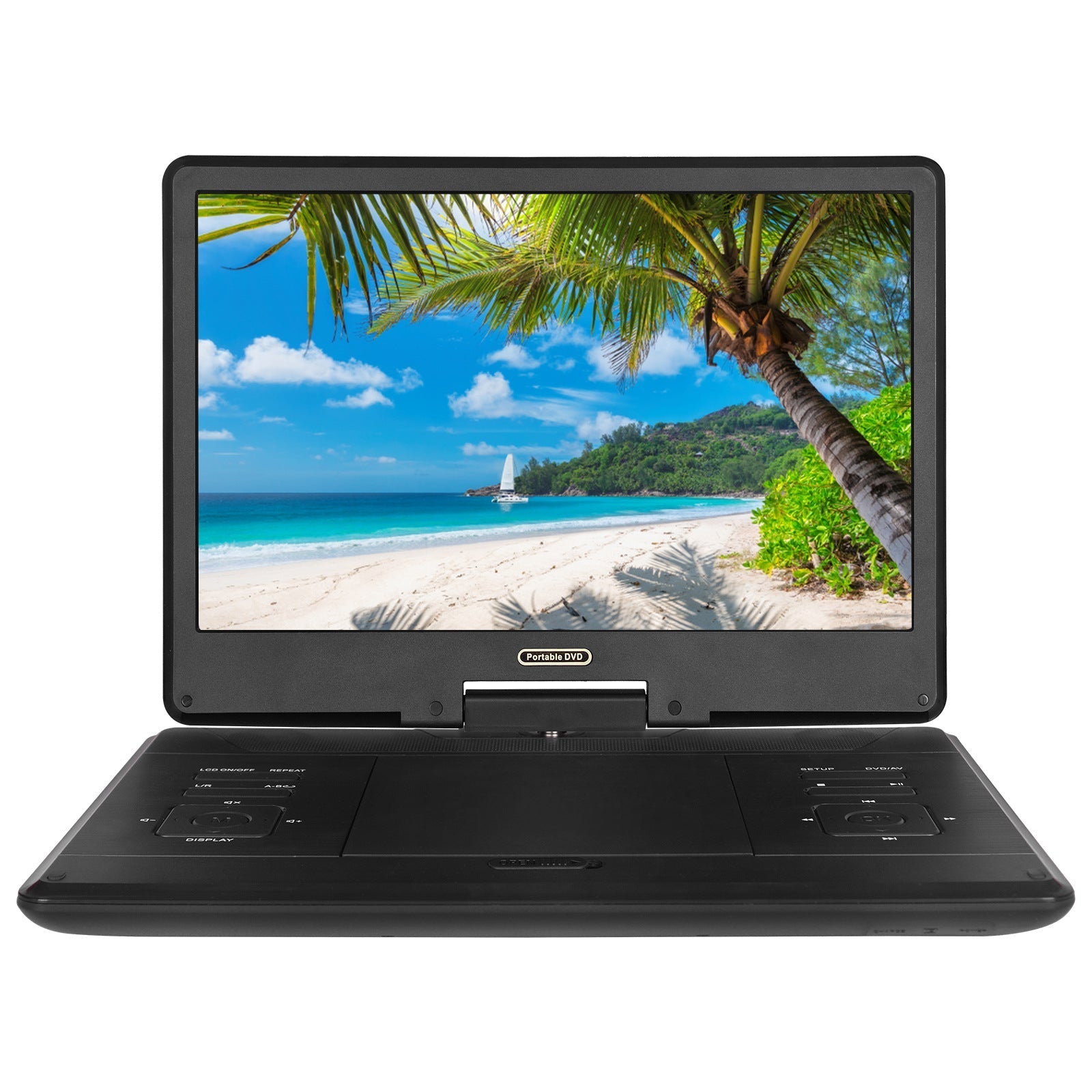 Large HD Portable DVD Player with Six Hour Battery and 15.6 Inch Screen