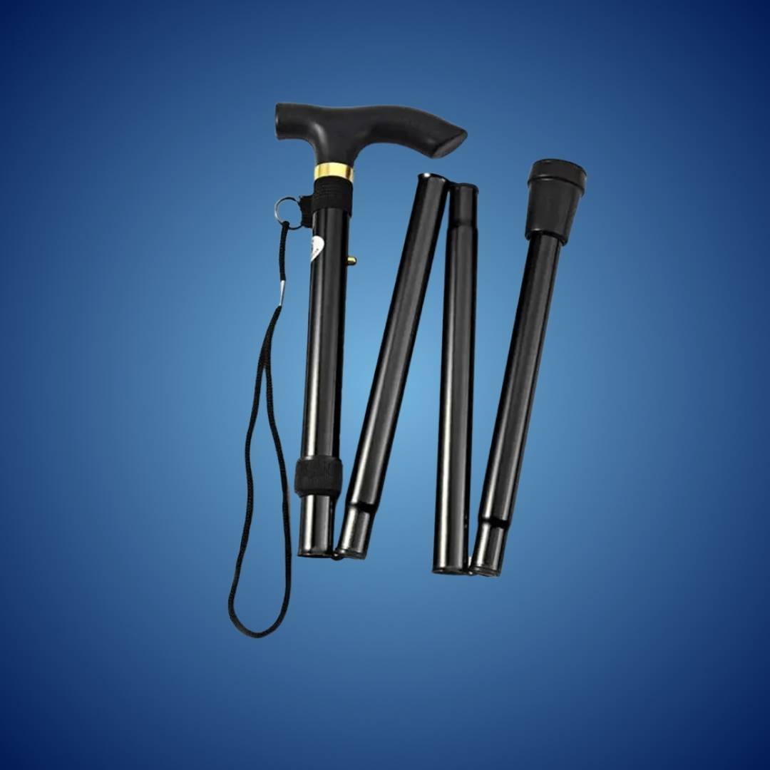 Folding Telescopic Walking Stick | Adjustable Cane for Mobility Support