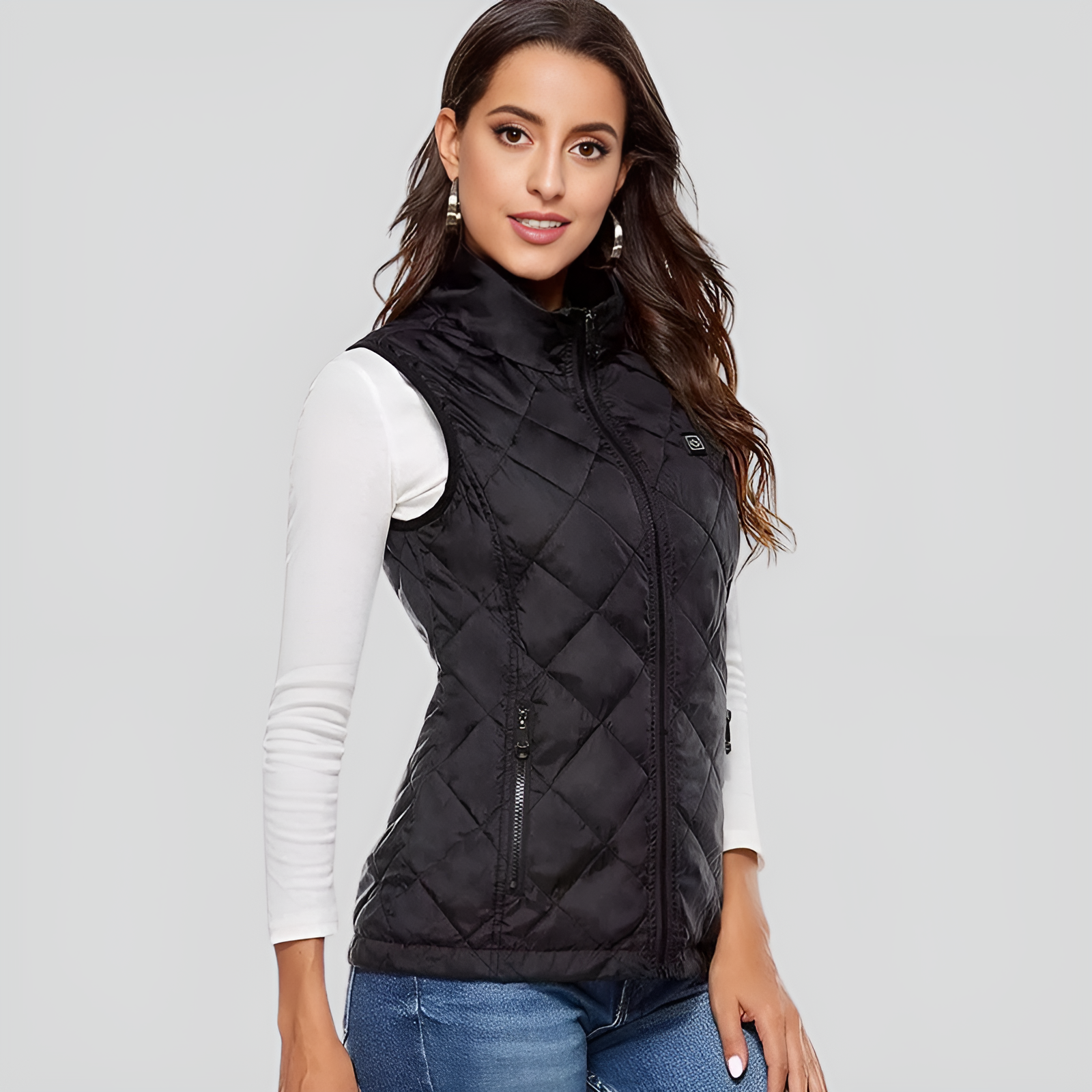 Women's Rechargeable Heated Vest | 9-Zone Dual Control Electric Warming