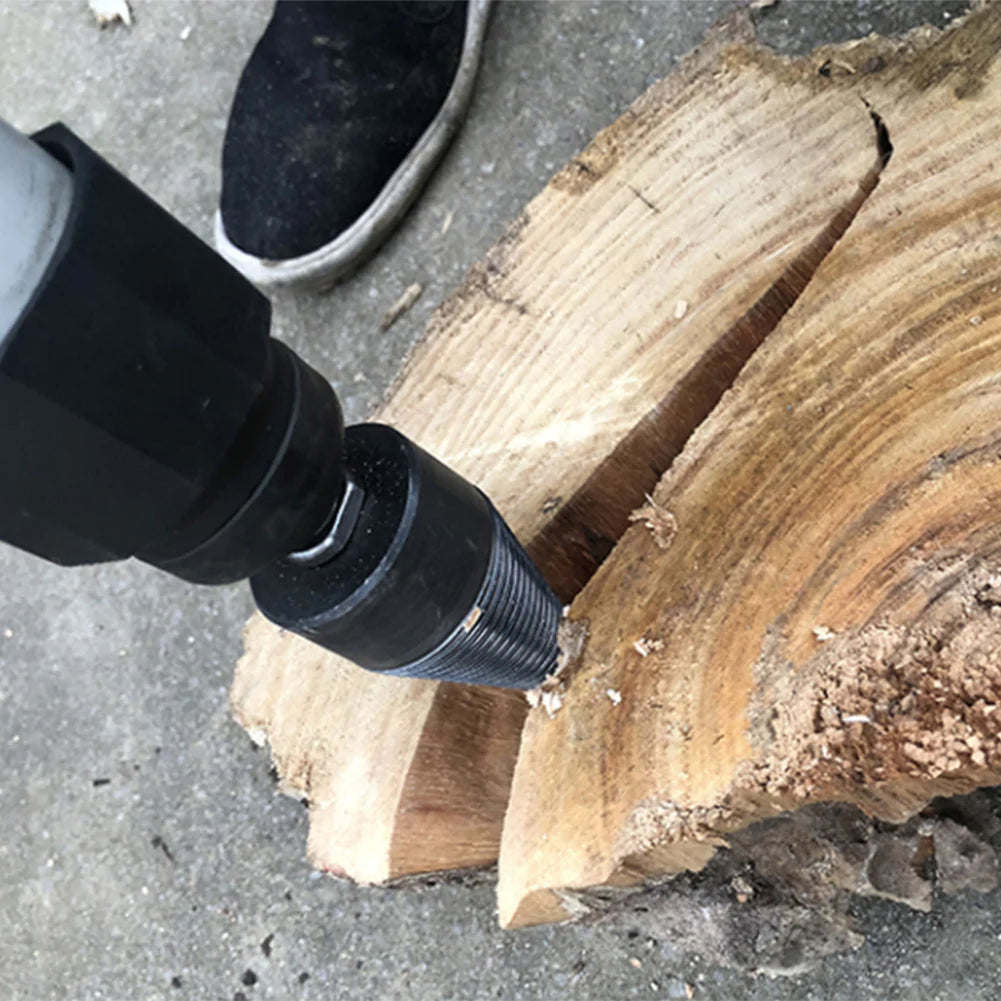 Heavy Duty Log Splitter Drill Bit | Cone Screw Wood Splitting Tool