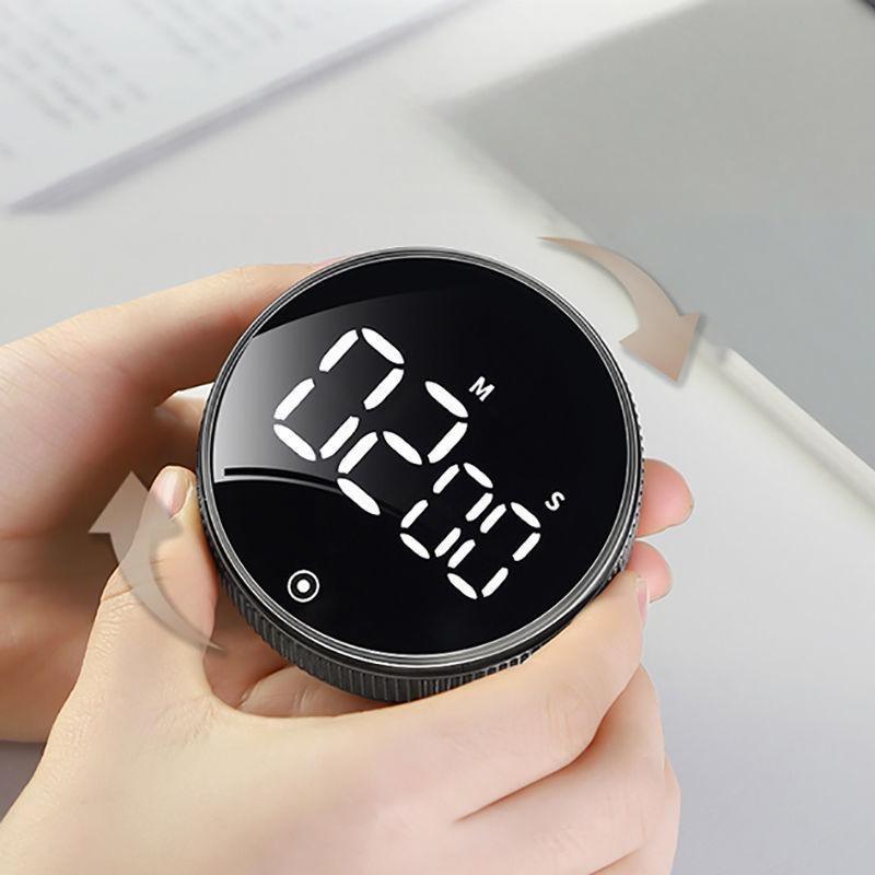 Magnetic Digital Rotary Kitchen Timer | LED Countdown & Stopwatch Alarm