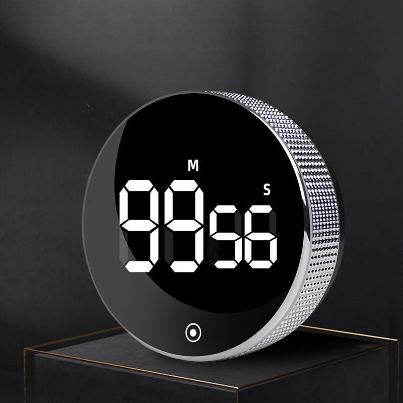 Magnetic Digital Rotary Kitchen Timer | LED Countdown & Stopwatch Alarm