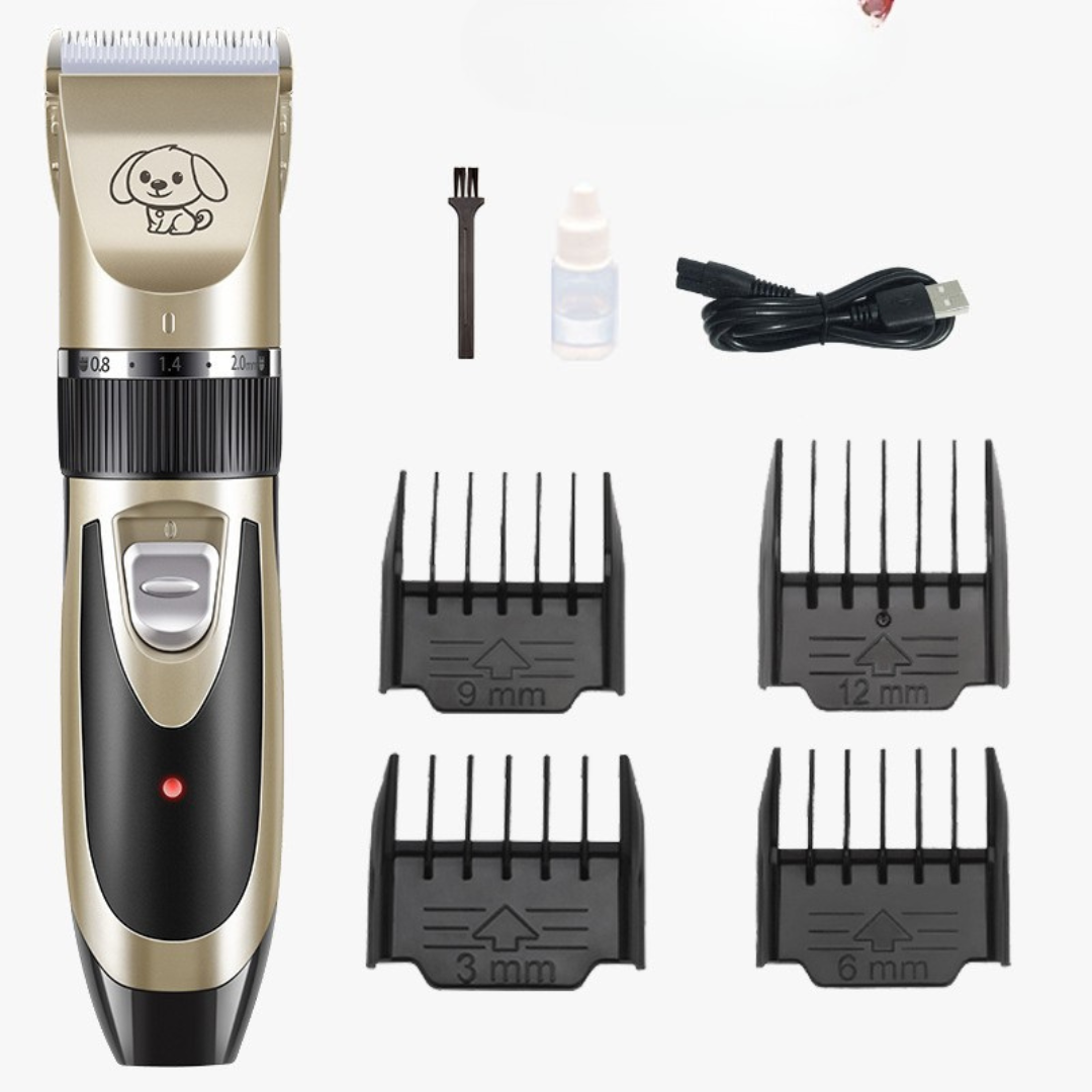 Silent Dog Grooming Clippers | Low Noise Pet Coat Trimmer & Hair Kit ...