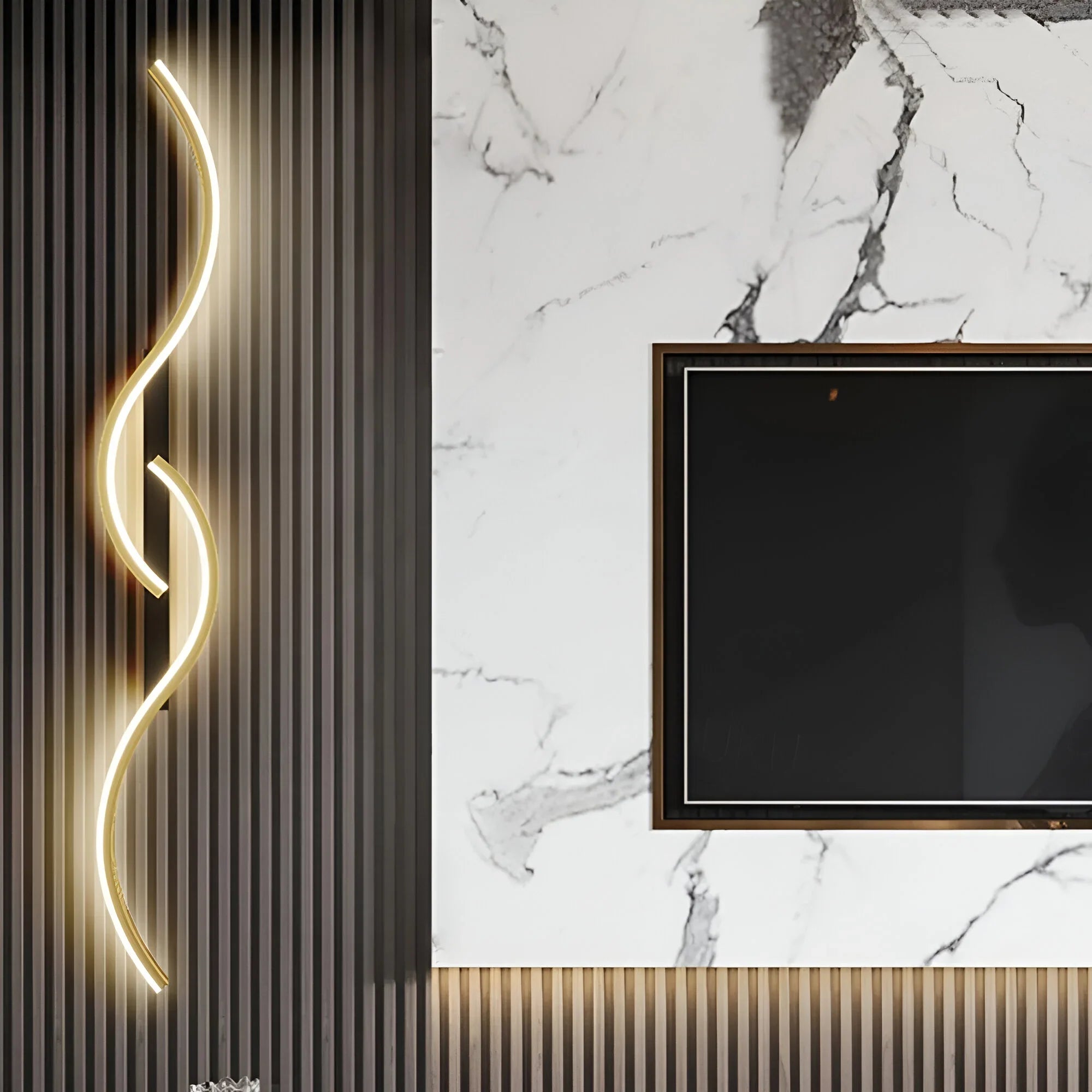 Modern Curved LED Wall Light | Indoor Decorative Sconce Fixture