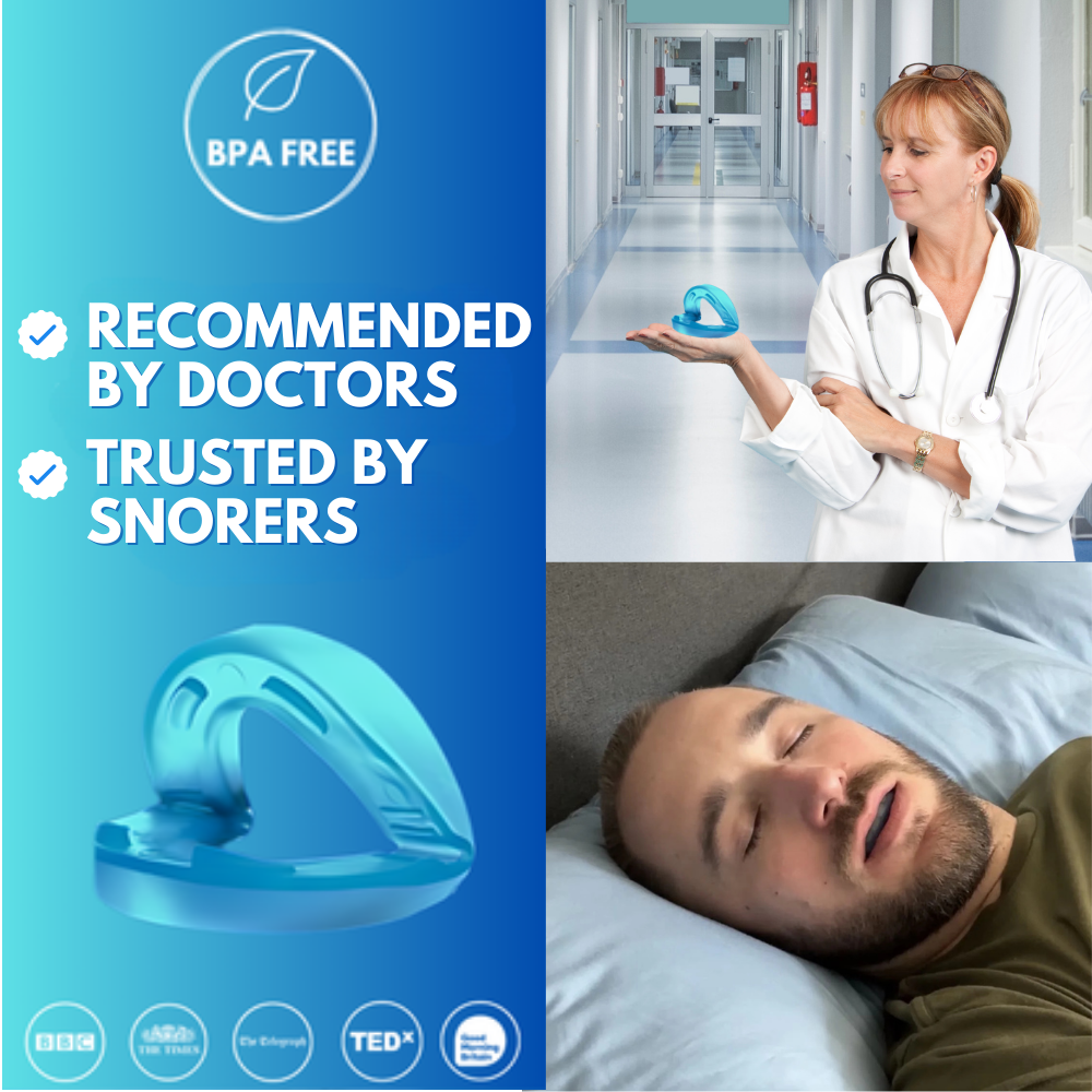 Adjustable Anti-Snoring Mouthpiece for Quiet, Restful Sleep
