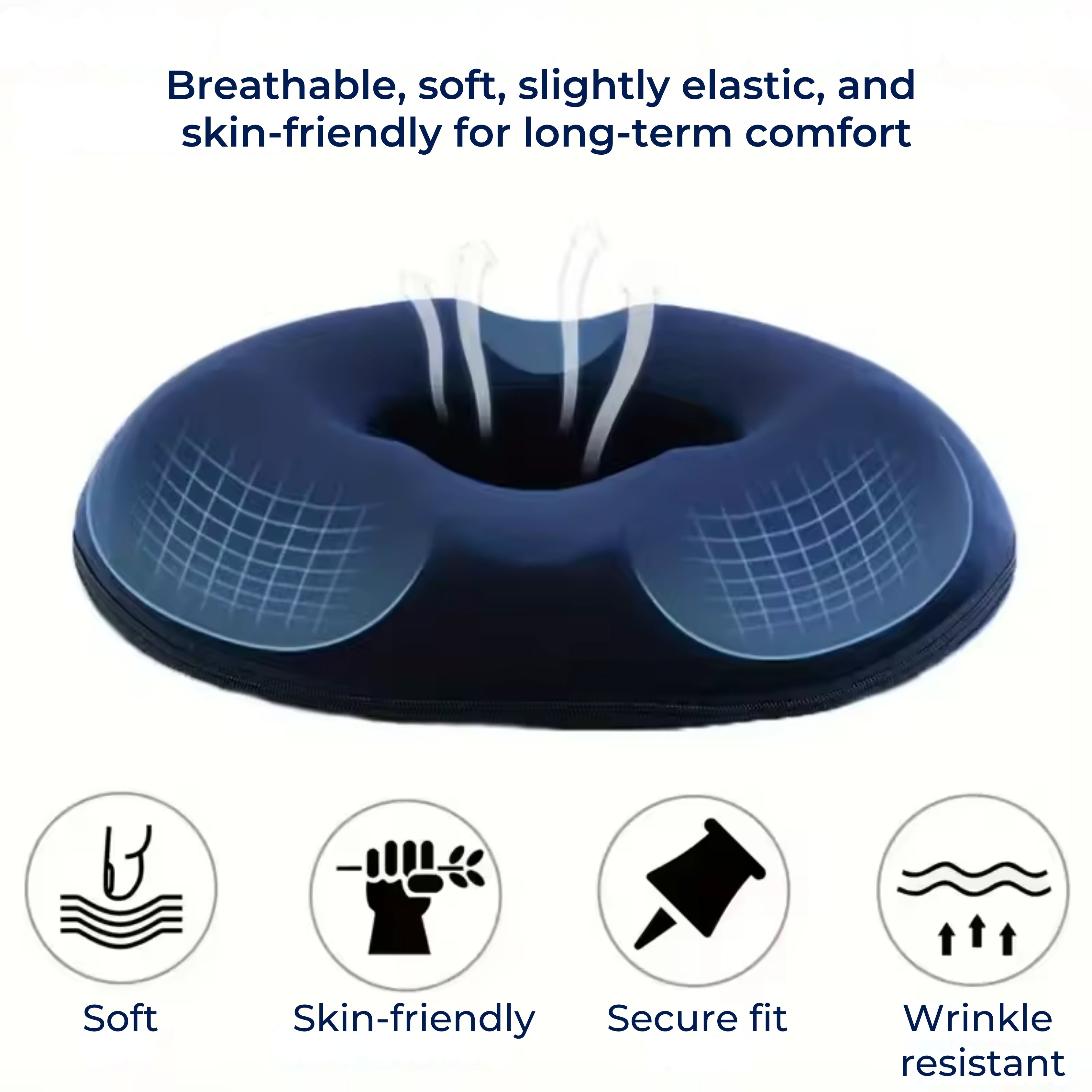 Orthopedic Donut Seat Cushion | Memory Foam Tailbone & Hemorrhoid Relief