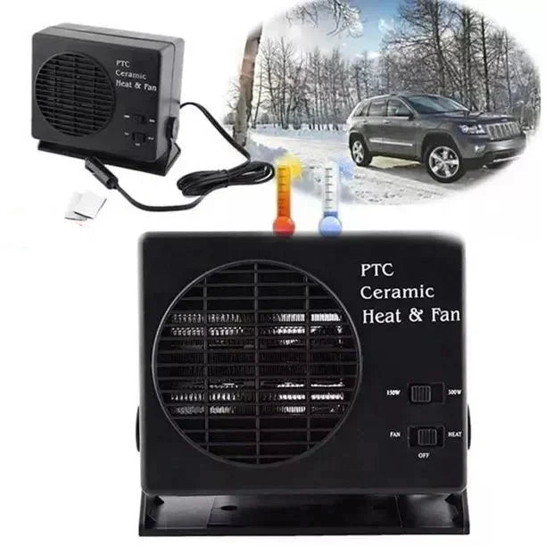 12V Ceramic Car Heater | 150W-300W Portable Defroster Fan