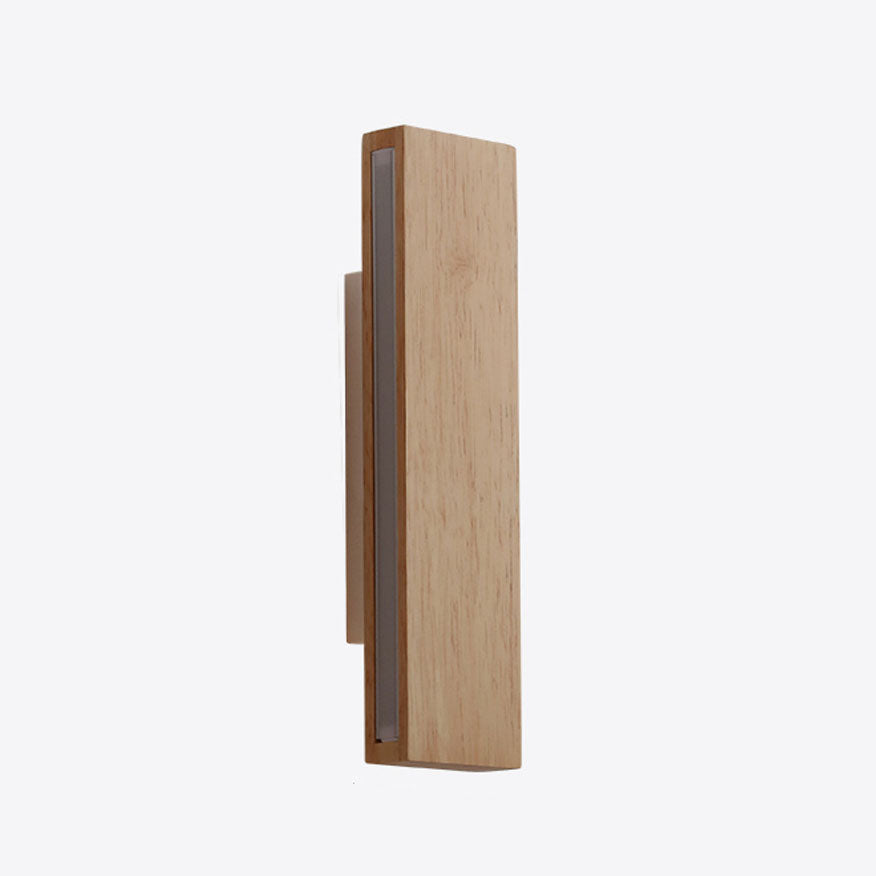 Japanese Minimalist Rectangular LED Wall Sconce with Rotatable Design
