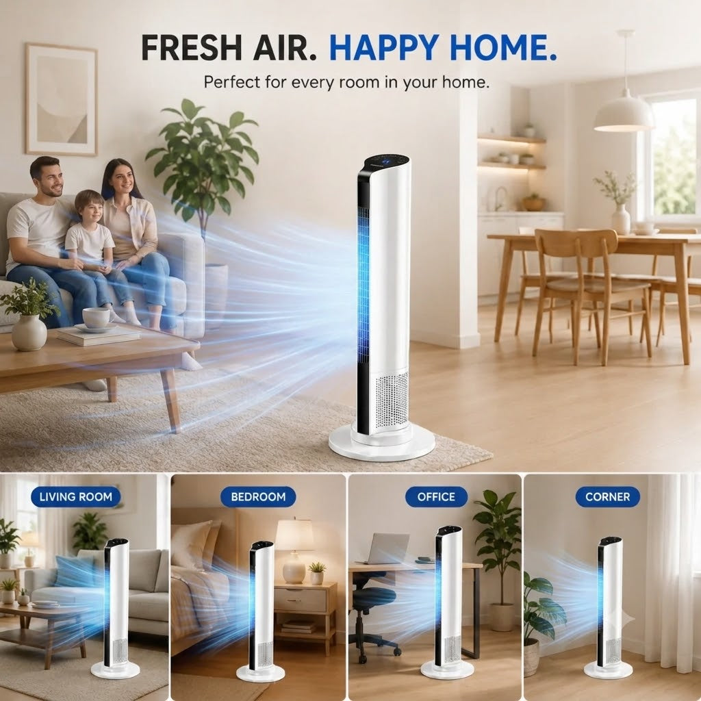 Powerful Portable Stand-Up Air Conditioner – Windowless Indoor Room Cooler with Smooth-Glide Wheels