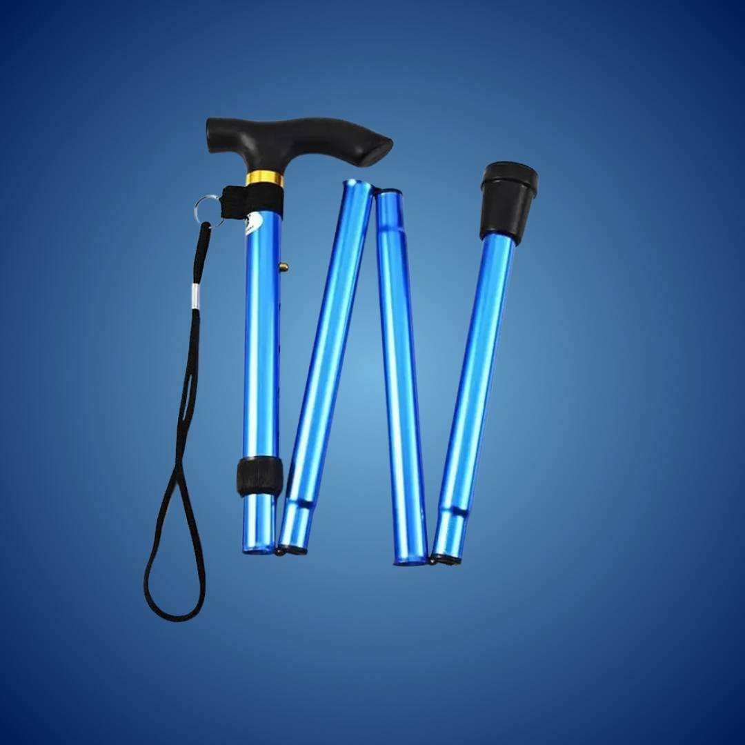 Folding Telescopic Walking Stick | Adjustable Cane for Mobility Support