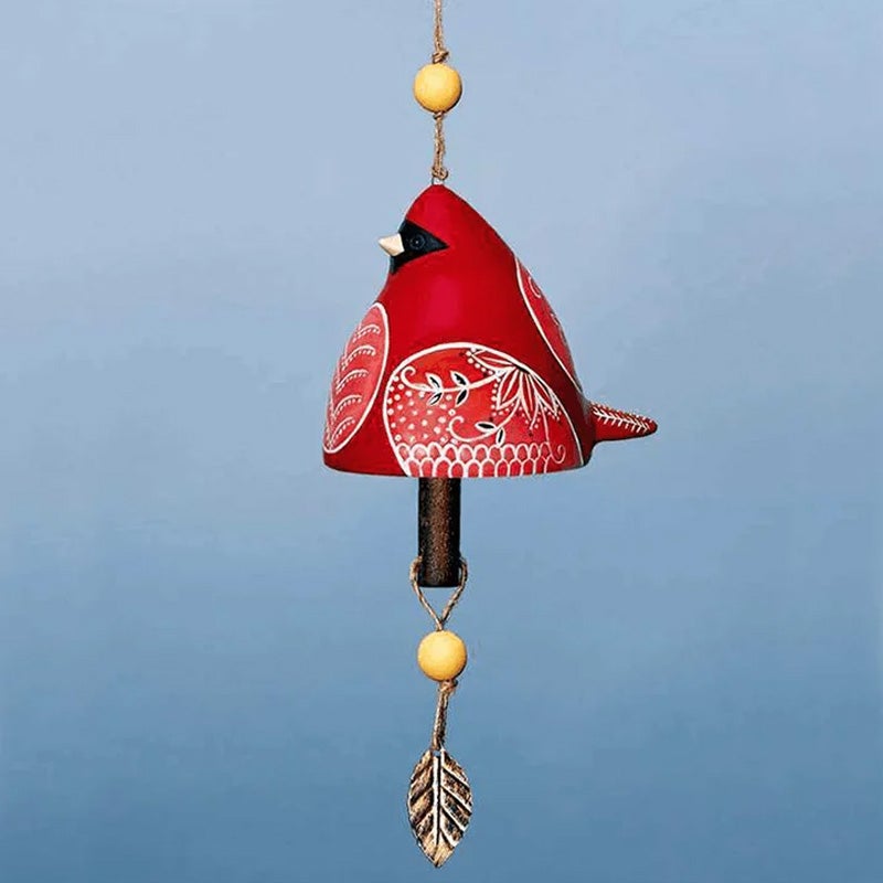 Ceramic Bird Wind Chime Garden Bell | Decorative Hanging Decor for Patio & Home