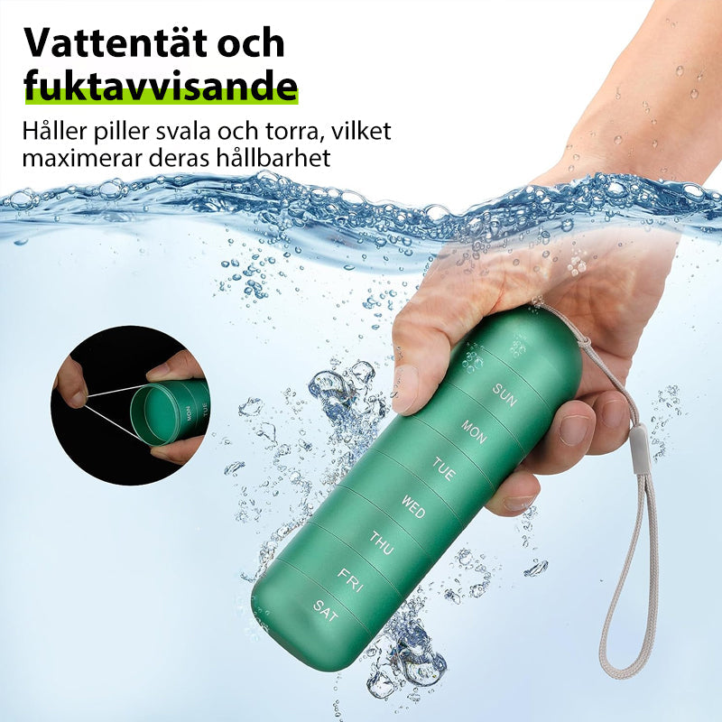 7-Day Weekly Pill Organizer | Portable Medicine & Vitamin Dispenser