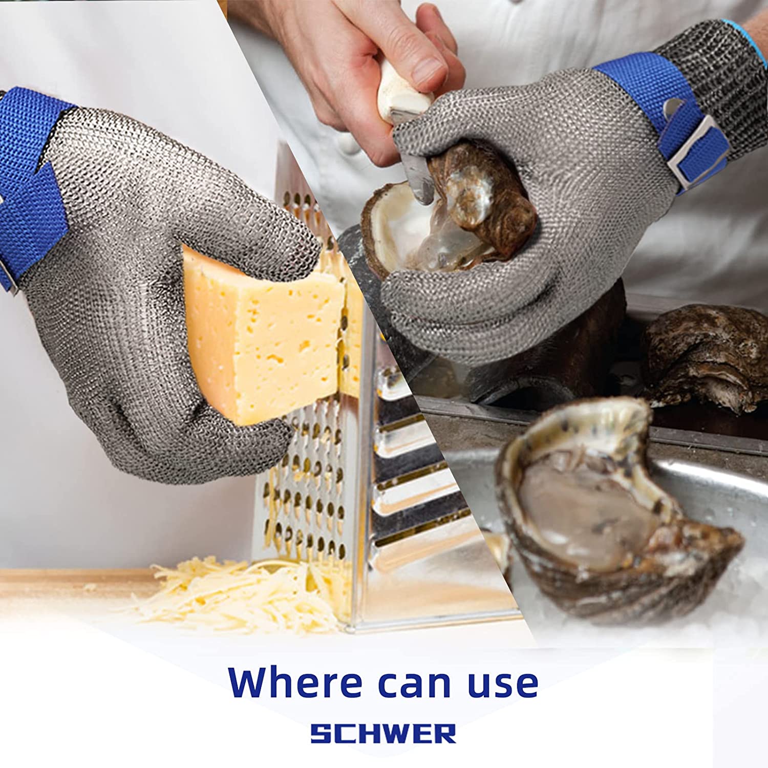 Stainless Steel Mesh Cut Resistant Glove | Food Grade Butcher Safety