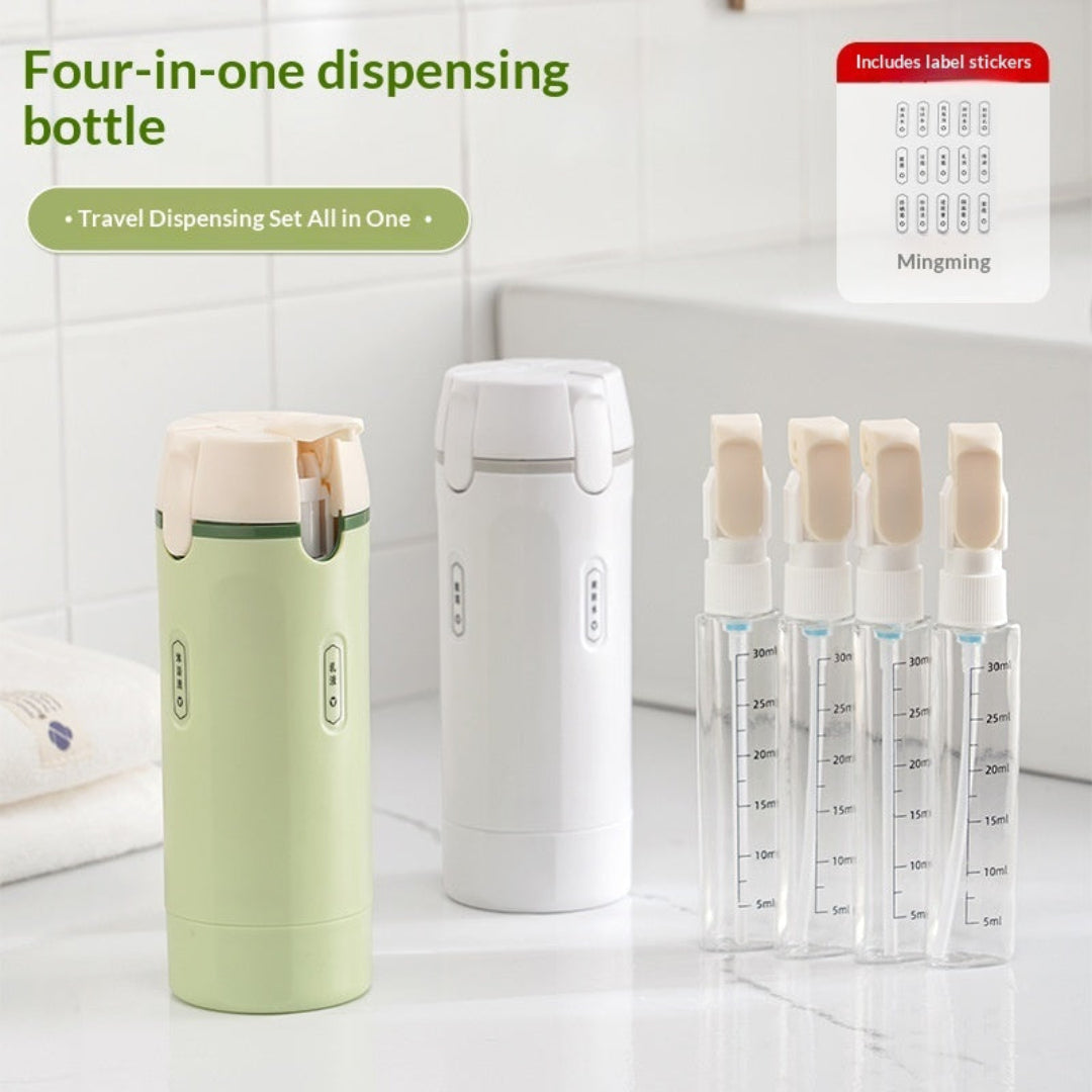 4-in-1 Travel Bottle | Leakproof Toiletry Dispenser