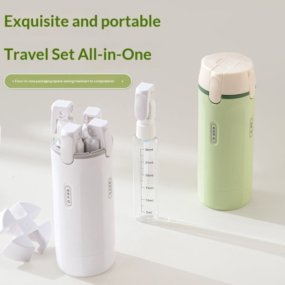 4-in-1 Travel Bottle | Leakproof Toiletry Dispenser