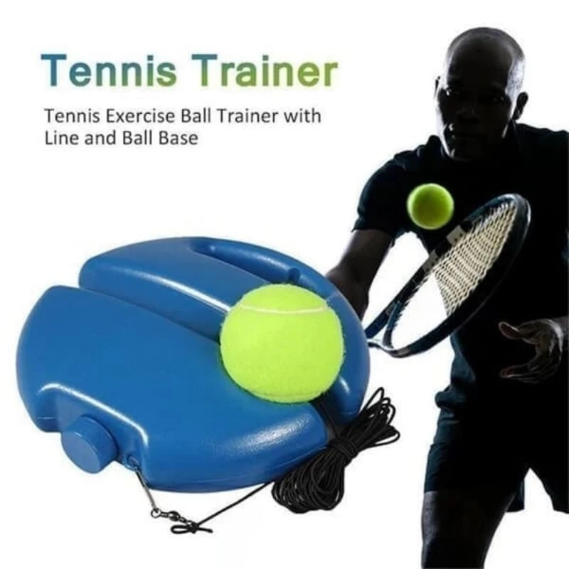 Solo Tennis Trainer Rebounder | Self-Practice Baseboard & Ball Kit
