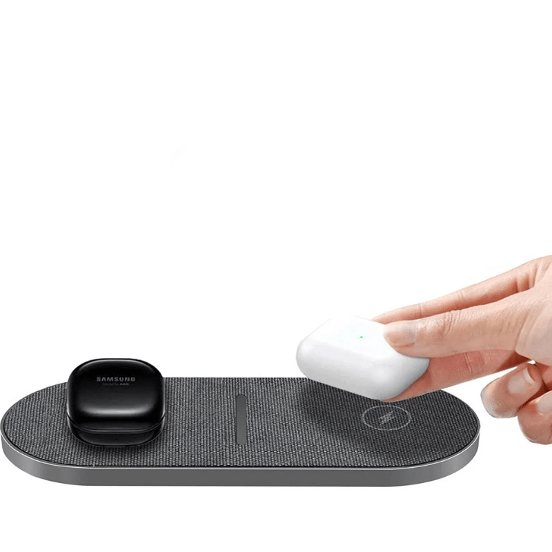 VoltNexus | High-Speed 40W Dual Wireless Charging Station with Digital LED Display