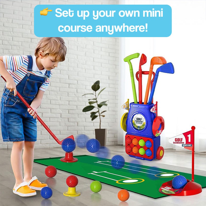 Complete Junior Golf Set for Indoor and Outdoor Practice and Play