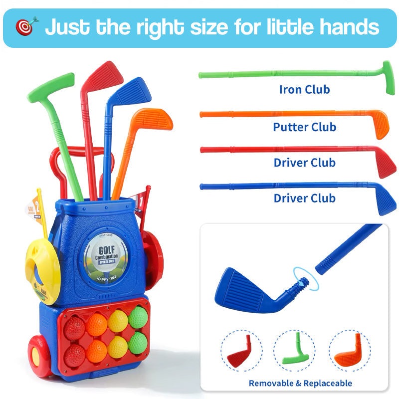 Complete Junior Golf Set for Indoor and Outdoor Practice and Play