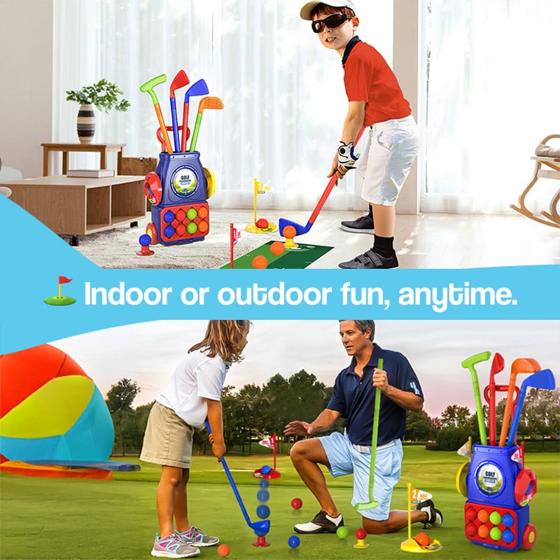 Complete Junior Golf Set for Indoor and Outdoor Practice and Play